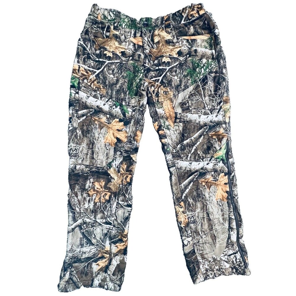 Under Armour Women’s Large Camo Insulated Pants Hunting Lined Mid-rise Pockets